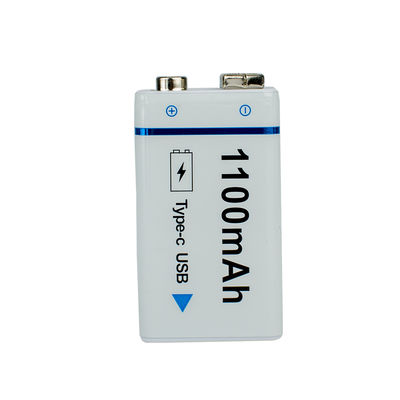 9V 배터리, 10년 보관 수명, 연기 감지기용 9V 배터리, 기타 페달용 9볼트 전원 공급 장치, 사각형 배터리 9V 리튬 이온 배터리 (연기/CO 감지기, 전자 제품 및 오디오용)